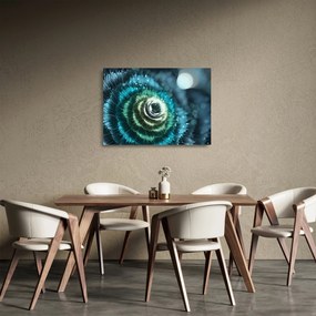 Sklenený obraz - Kvet v detaile (70x50 cm)