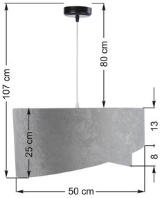 Luster na lanku GALAXY 1xE27/60W/230V