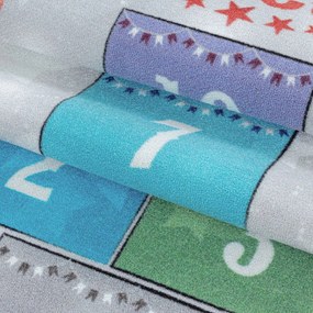 Ayyildiz, Kusový koberec Play 2909 grey, 80x120, viacfarebná, detská izba