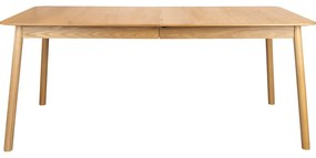 Rozkladací jedálenský stôl s doskou v dubovom dekore 90x180 cm Glimps – Zuiver