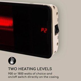 Blumfeldt Phantom, ohrievač, 900/1800 W, hliník, diaľkové ovládanie, sivý
