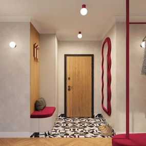 Nástenné svietidlo Halo, 1x biele sklenené tienidlo, bo