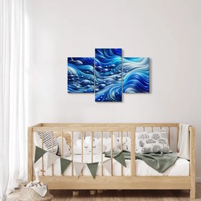 Obraz – Ryby vo vlnách (90x60 cm)