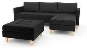 Rozkladacia sedacia súprava OSLO s veľkou taburetkou