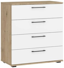 Komoda Unity I, dub artisan / biela