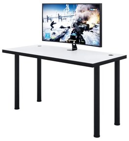 Herný pc stôl Gamer X (biela + čierna) (bez osvetlenia). Vlastná spoľahlivá doprava až k Vám domov. 1054984