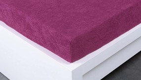 Froté plachta 90 × 200 cm Exclusive – purpurová