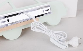 Candellux Nástenné svietidlo policové 5W, zelenkavé auto - s napájacím káblom 21-85092