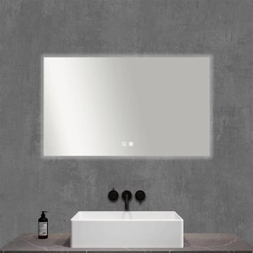 TUANA - Kúpeľňové LED zrkadlo Mero - 100x70 cm