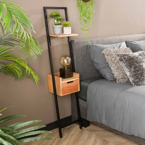 Nočný stolík 24-10 Step Drevo Acacia  - Komfort-nábytok