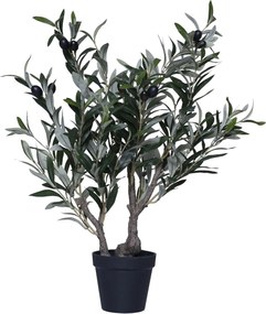 Umelý olivovník v kvetináči OLIVEIRA, plast, výška 60 cm