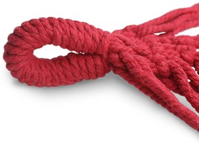 Červená hojdacia sieť LAZARA 240x150 cm