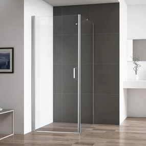 Roltechnik Outlet Otváracie jednokrídlové sprchové dvere OBCO1 s pevnou stenou OBCB - bez vaničky ROTH-Variant: šírka dverí: 80 cm, šírka pevnej sten…