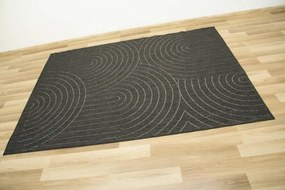 Šnúrkový obojstranný koberec Brussels 205689/10110 antracyt / krémový - Drobná chyba vo vzore koberca