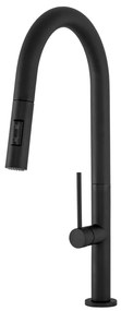 Gamma Round, vysoká drezová batéria h-460, čierna matná, GMA-BRD-BK