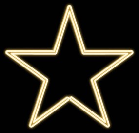 DECOLED LED světelná hvězda I, závěsná, pr. 74 cm, teple bílá