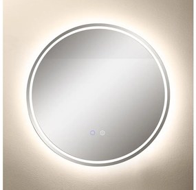 Zuma Line D3004-60-LED Kúp. zrkadlo s podsv. 24W/230V 3000/4000/6000K IP44 biela ZL0762