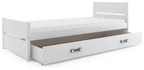 Detská posteľ BARTEK s úložným priestorom 90x200 cm - biela