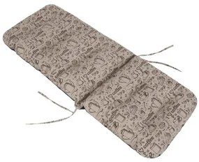 Vankúš na lehátko/stoličku BASIA beige coffee