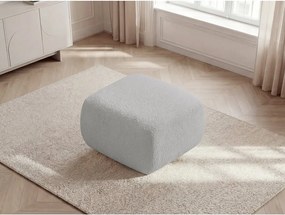 Svetlosivá podnožka z textílie buklé Montaigne – Bobochic Paris