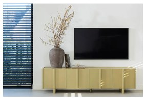 Khaki TV stolík z borovicového dreva 200x53x46 cm Basu – WOOOD