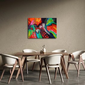 Obraz abstraktné - farby (70x50 cm)
