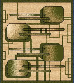 TA Koberec A403A Z_GREEN ATLAS PP BLX Rozmer: 160x220 cm