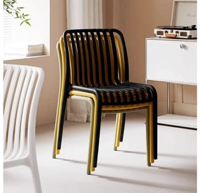 Plastová stolička TREGO, antracitová