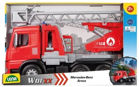 Lena Hasičské auto s funkčnou striekačkou Mercedes Benz Arocs, 47 cm