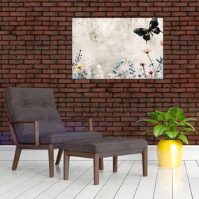 Obraz - Lúka v betóne (90x60 cm)