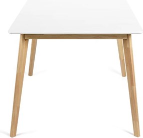 Noela Jedálenský set SCANDINAVIA 150 biely + 4x stolička SCANDINO čierna