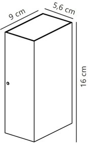 Nordlux - LED Vonkajšie nástenné svietidlo ROLD LED/10,5W/230V IP54 čierna