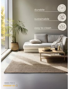 Béžový jutový koberec 60x90 cm Bouclé – Hanse Home