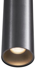 Moderné závesné svietidlo tmavosivé GU10 50 mm - Tubo