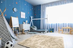 Protišmykový koberec SHAGGY béžový