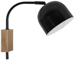 Candellux RUPI Nástenné svietidlo 1X40W E27 Black 21-76687