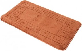 Kúpeľňový koberček MONO 1030 NEW BROWN 4605 1PC grécky, hnedý