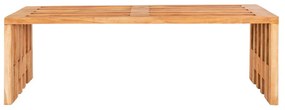 Záhradná lavica z tíkového dreva House Nordic Benidorm, 140 x 35 cm