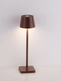 Vonkajšia stolová lampa Deck hnedá