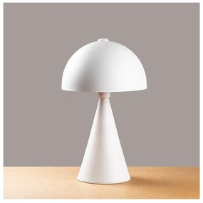 Biela stolová lampa s kovovým tienidlom (výška 52 cm) Dodo – Opviq lights