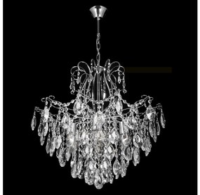 Krištáľový luster na reťazi 6xE27/60W/230V