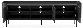 Čierny TV stolík 180x55x40 cm Willa – MOME