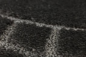 Kúpeľňový koberček Ocean tmavosivý ovál