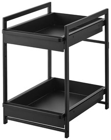 Čierna kovová prídavná polička 30x42 cm Tower – YAMAZAKI