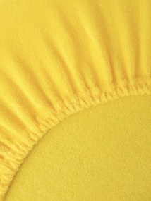 Froté plachta 90 × 200 cm - žltá