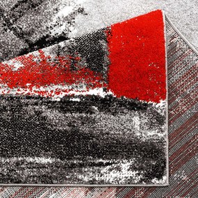 Dekorstudio Moderný koberec MODA SOFT sivo červený 1134 Rozmer koberca: 80x150cm