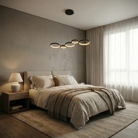 Toolight Toolight, LED stropné svietidlo 85cm, 35W, 4000K, 2000lm, APP1923-CP, čierna, OSW-66065