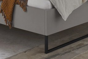 Posteľ s osvetlením Tilburg 180x200 cm, šedá sahara