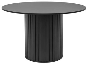Okrúhly jedálenský stôl LYDIA čierna 120 cm