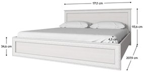 Manželská posteľ 160 cm Tanya Typ 10 (s lamelovým roštom). Vlastná spoľahlivá doprava až k Vám domov. 794571